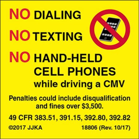 No Texting - Label