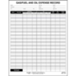 Gas and Oil Expense Record Form, 2-Part carbonless