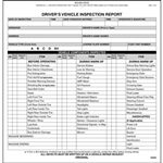 New Jersey Bus Driver Vehicle Inspection Report Form