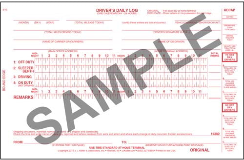Bus Drivers Daily Log Book, 2 Ply, Carbon, Personalized