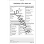 School Bus Drivers Pre-Trip Inspection Form, Carbon