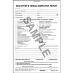 Bus Drivers Vehicle Inspection Report, 3 Ply, Carbonless, Personalized