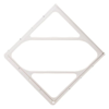 White Aluminum Placard Holder w/o Back Plate