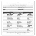 New Jersey Bus Driver Vehicle Inspection Report, Snap Out Format, Personalized