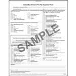 Illinois School Bus Driver Vehicle Inspection Report NCR, Book Format