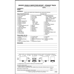 Detailed Drivers Vehicle Inspection Report Straight Truck, Snap-Out