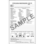 Detailed Drivers Vehicle Inspection Report, Step Van, Snap-Out