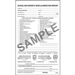 Detailed Drivers Vehicle Inspection Report, School Bus, Snap-Out
