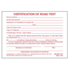 Certification of Written Examination and Road Test Pocket Cards