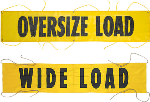 Wide Load, Oversize Load Banner with Grommets
