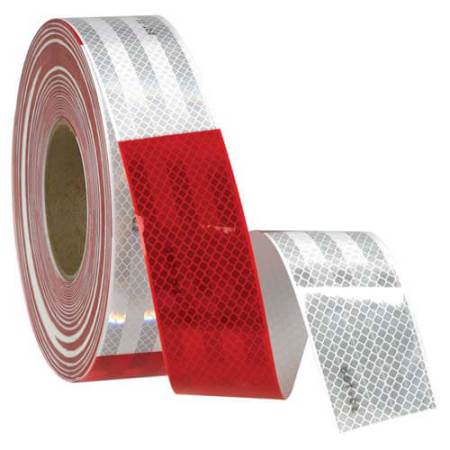 Conspicuity Tape for Trailers, 11" Red 7" White, 3M Diamond Grade