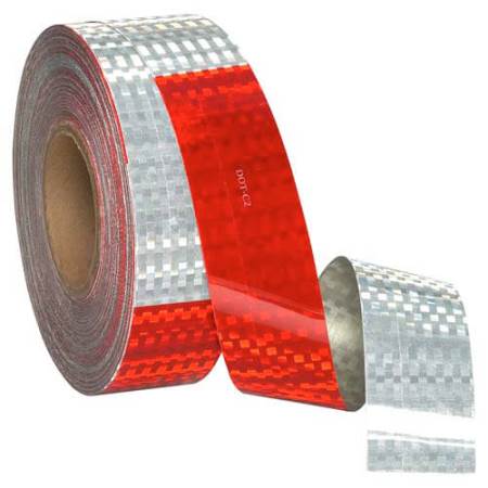 11" Red, 7" White Conspicuity Tape