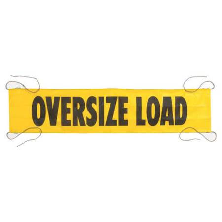 Oversize Load Banner with Ropes