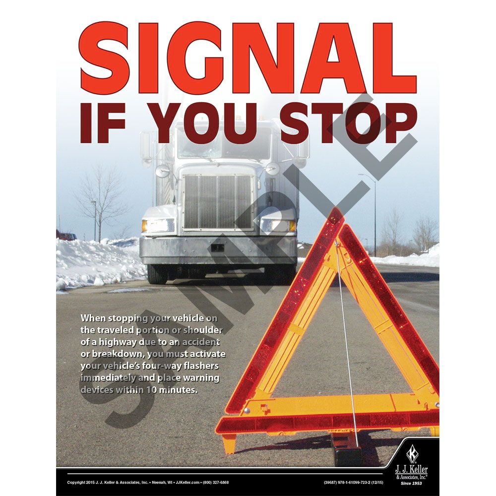 Signal If You Turn, Driver Awareness Safety Poster