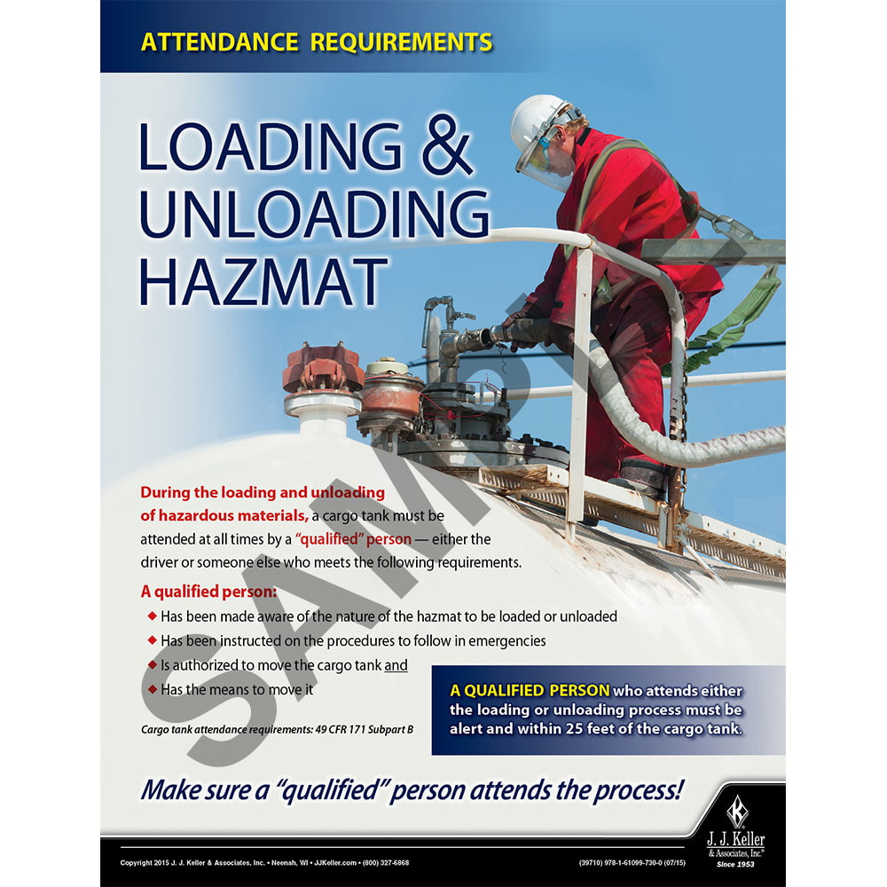 Loading and Unloading Hazmat, Hazmat Transportation Poster