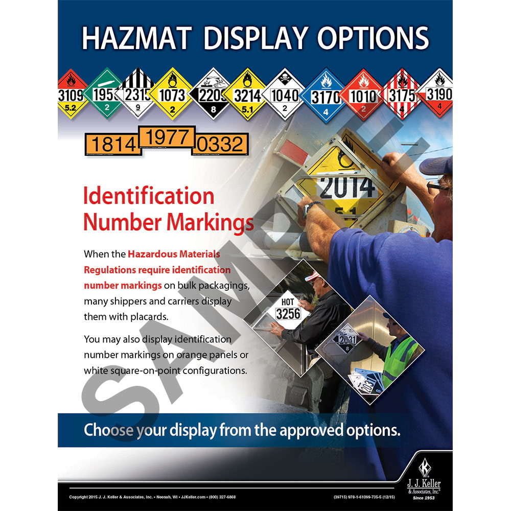 Hazmat Display Options, Hazmat Transportation Poster
