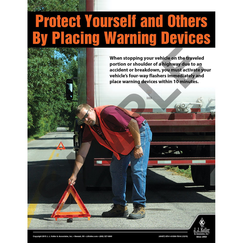 Warning Devices, Transportation Safety Poster