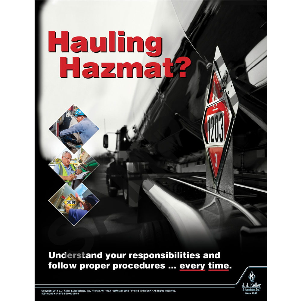 Hazmat Transportation, Driver Training Awareness Poster