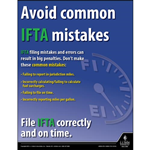Avoid Common IFTA Mistakes, Motor Carrier Safety Poster