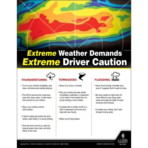 Extreme Weather Transportation Safety Poster