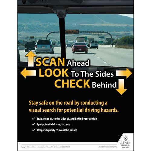 Scan Ahead, Transportation Safety Poster