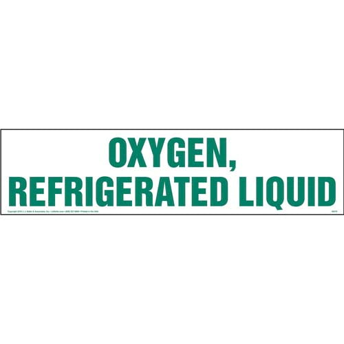 Oxygen, Refrigerated Liquid Decal