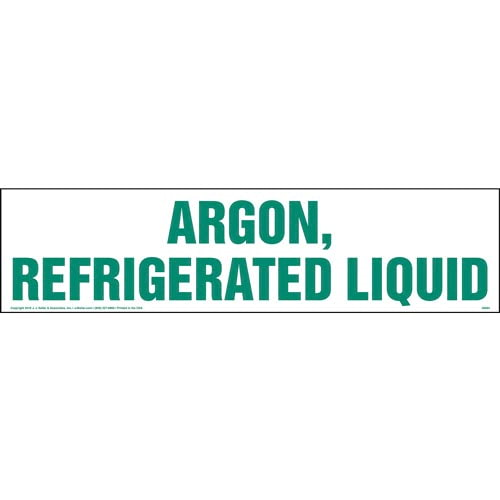 Argon, Refrigerated Liquid Decal