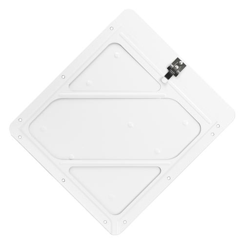 Rivetless White Aluminum Wide Edge Placard Holder w Back Plate