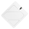 Rivetless White Aluminum Wide Edge Placard Holder w Back Plate