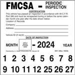 FMCSA Periodic Inspection Label