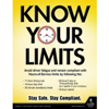 Know Your Limits, Driver Awareness Safety Poster