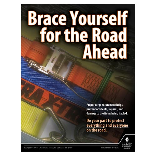 Brace Yourself For the Road Ahead, Driver Awareness Safety Poster