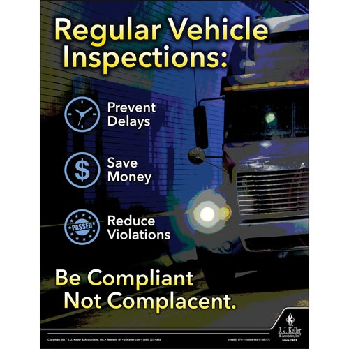 Vehicle Inspections, Driver Awareness Safety Poster