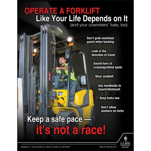 Lift Truck Safety Poster, Safety Posters