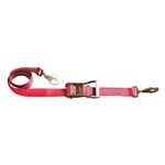 2" x 8' Red Ratchet Strap with Twisted Snap Hooks