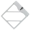 White Aluminum Placard Holder w Top Plate