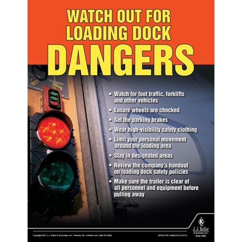 Loading Dock Dangers, Transport Safety Risk Poster