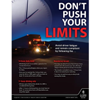 Don't Push Your Limits, Driver Awareness Safety Poster