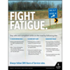 Fight Fatigue, Transportation Safety Poster