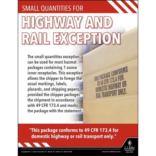 Highway and Rail Exception, Hazmat Transportation Poster