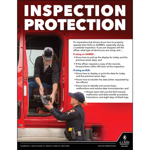 Inspection Protection, Transportation Safety Poster