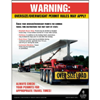 Oversize and Overweight Permit Rules May Apply, Motor Carrier Safety Poster