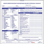 Drivers Inspection Report and Discharge Delivery System Daily Checklist