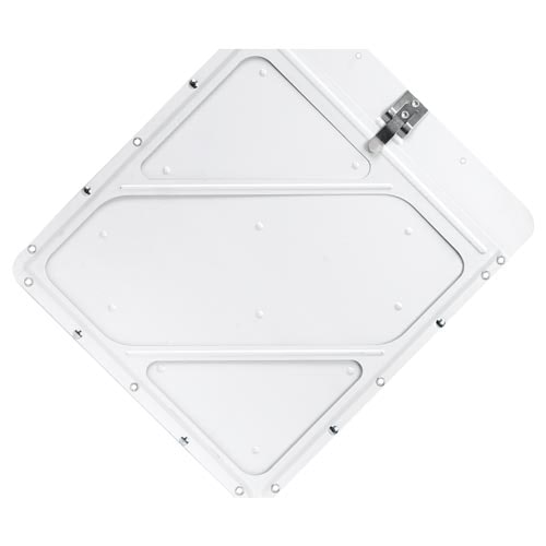 Heavy Duty Riveted White Aluminum Placard Holder