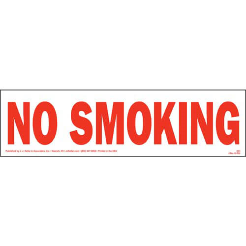 No Smoking Truck Decal