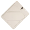 Rivetless White Aluminum Placard Holder with Back Plate