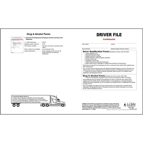 Driver Qualification File, Services Edition