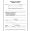 Drivers Application for Employment, ADA Compliant