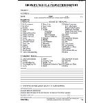 Detailed Driver's Vehicle Inspection Report, 3-Ply, Carbon