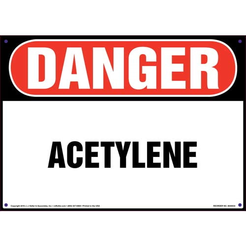 Danger, Acetylene Sign